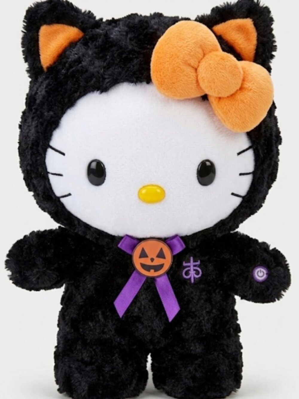 Sanrio Hello Kitty Halloween Black Cat Greeter Sidestepper Plush Musical
